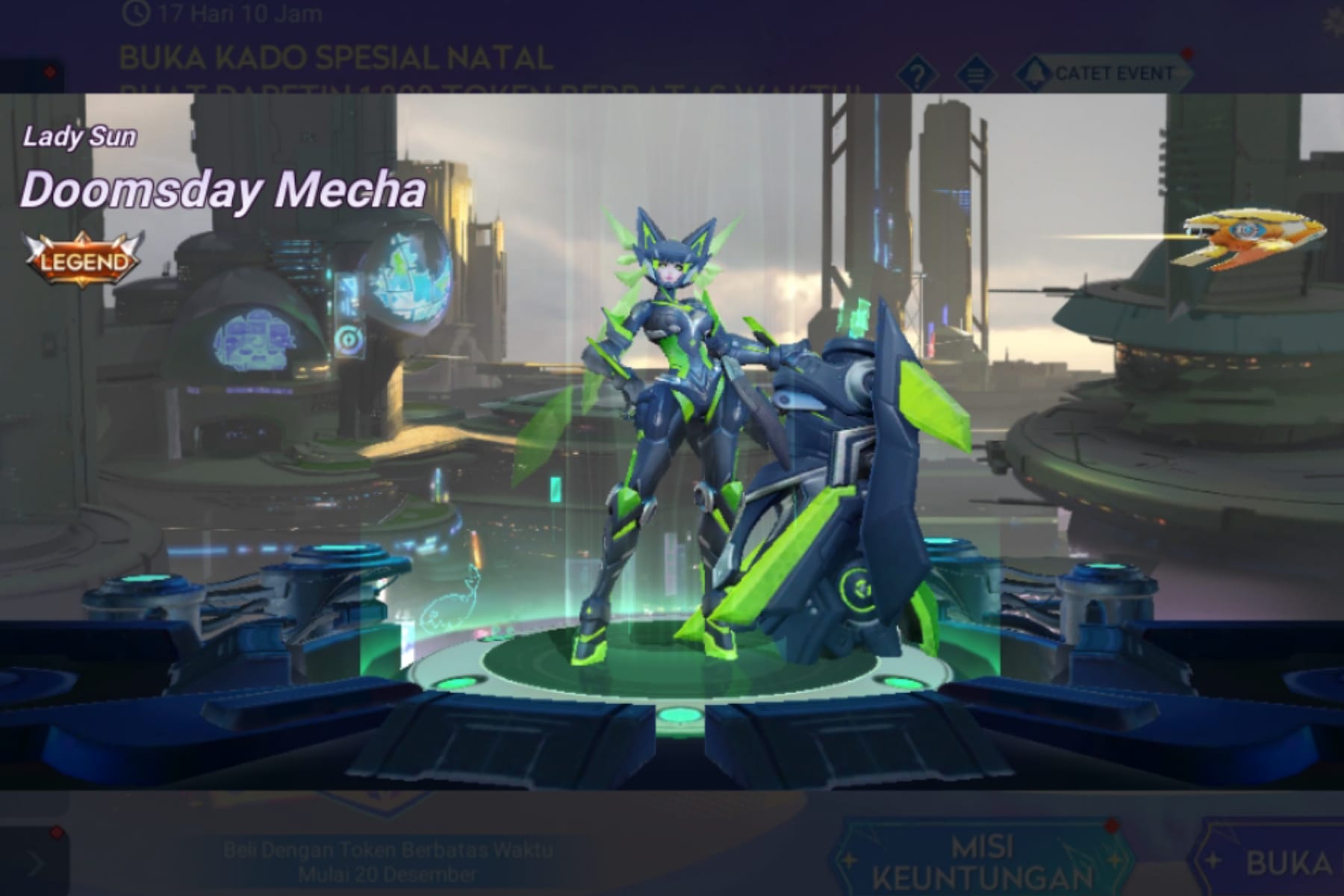 Cara Mudah Mendapatkan Skin Legend Lady Sun Doomsday Mecha Honor Of Kings Secara Gratis! 1 Cara Mudah Mendapatkan Skin Legend Lady Sun Doomsday Mecha Honor Of Kings Secara Gratis!