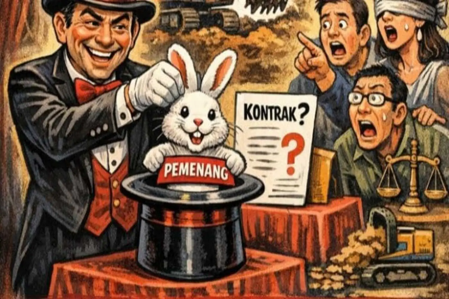 KMP Siap Lapor APH,Tanpa Rasa Malu Proyek "Sim Salabim", Pemenang Sudah Ditentukan