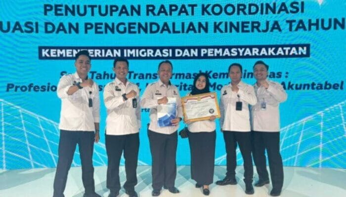Komitmen Anti Pungli Membuahkan Hasil:  Lapas Sukabumi Berhasil Raih Predikat WBK Tahun 2025