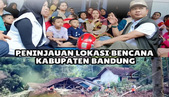 Renie Rahayu Tinjau Lokasi Banjir dan Longsor Kabupaten Bandung
