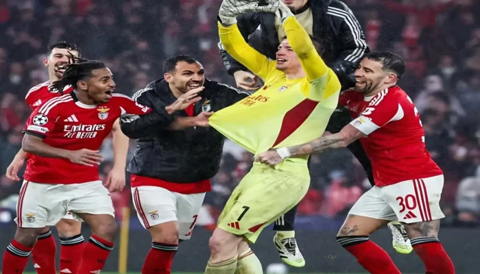 Anatoliy Trubin Cetak Gol Ajaib, Benfica Bantai Madrid 4-2