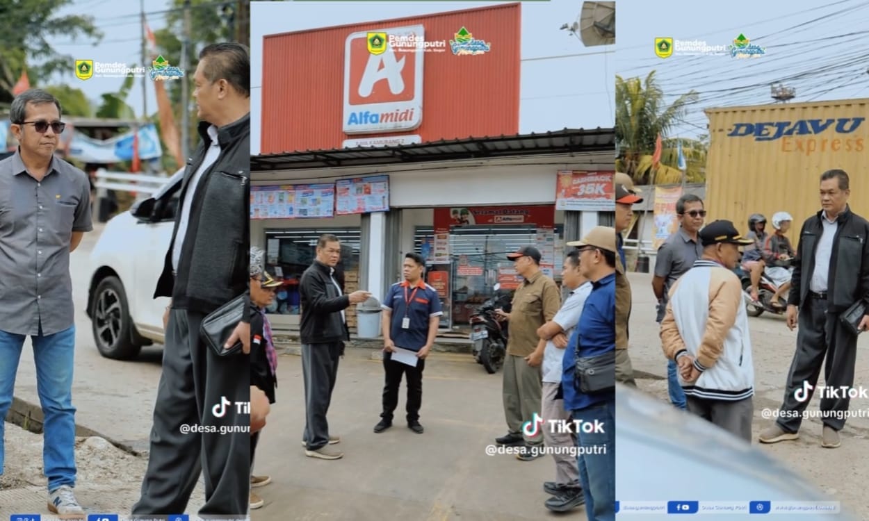 Kades Gunung Putri Bogor Semprot Minimarket Nakal Penutup Drainase Hingga Menyebabkan Banjir: Tanah Negara Lho