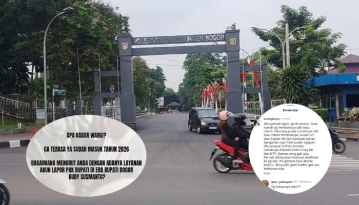Niat Cari Testimoni, Akun Lapor Pak Bupati Malah ‘Ditodong’ Keluhan Warga Kabupaten Bogor yang Terabaikan