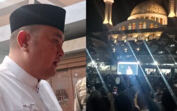 Ribuan Warga Padati Tabligh Akbar di Masjid Raya Nurul Wathon Pakansari, Bupati Bogor: Bentuk Syukur Peringatan Isra Mi’raj