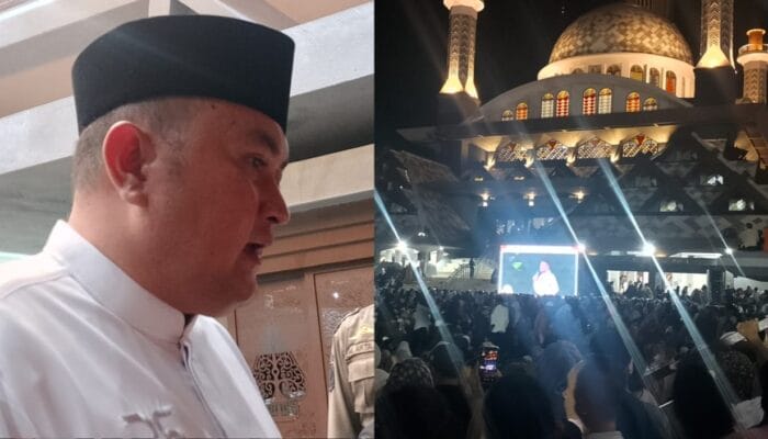 Ribuan Warga Padati Tabligh Akbar di Masjid Raya Nurul Wathon Pakansari, Bupati Bogor: Bentuk Syukur Peringatan Isra Mi’raj