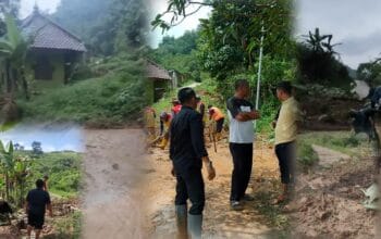 Hujan Deras Picu Longsor di Desa Tajur Citeureup, Akses Warga Terhambat