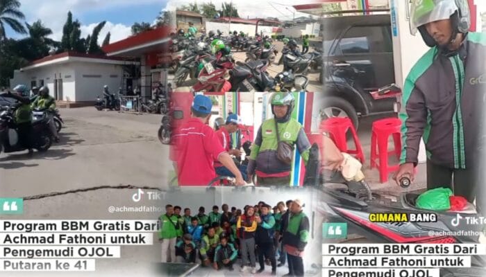 Jejak Khidmat: Anggota DPRD Kabupaten Bogor Fraksi PKS Kembali Ringankan Beban Ojol di Gunung Putri Lewat BBM Gratis