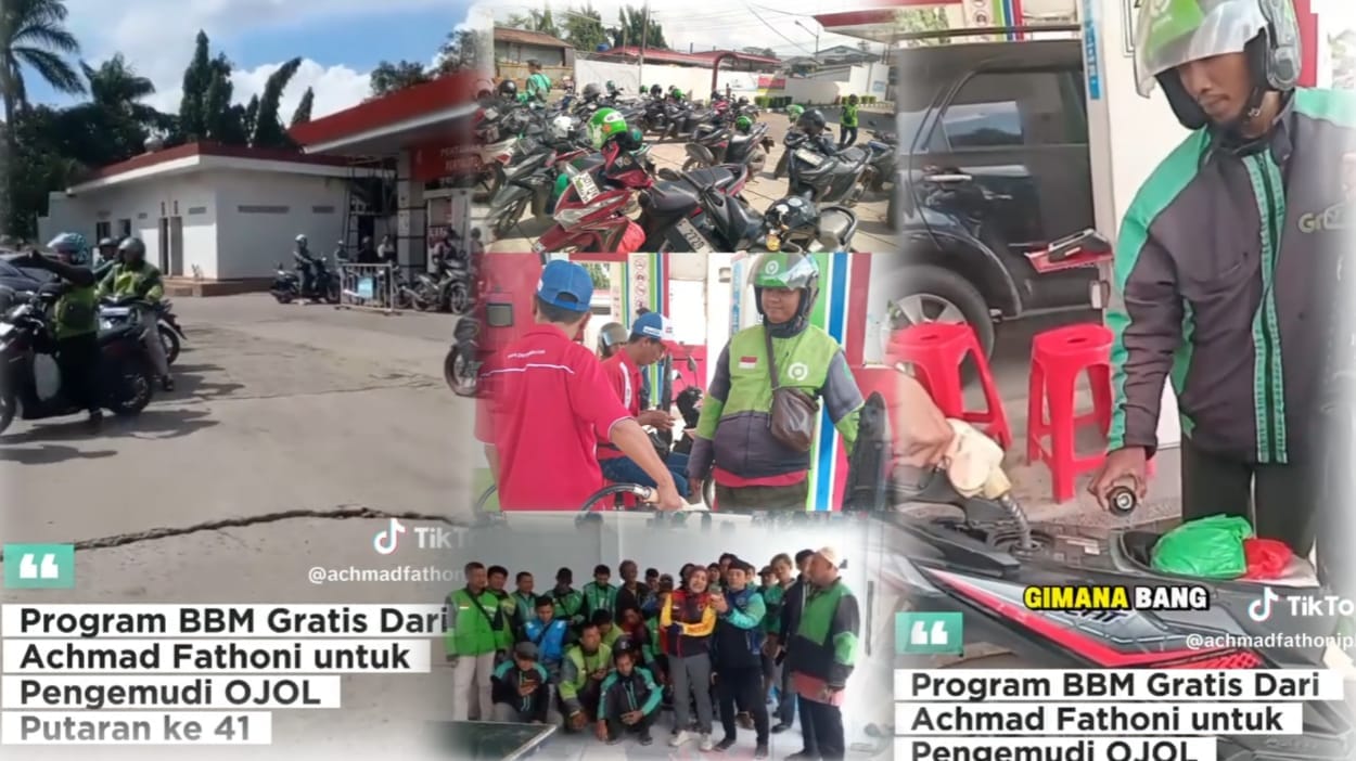 Jejak Khidmat: Anggota DPRD Kabupaten Bogor Fraksi PKS Kembali Ringankan Beban Ojol di Gunung Putri Lewat BBM Gratis