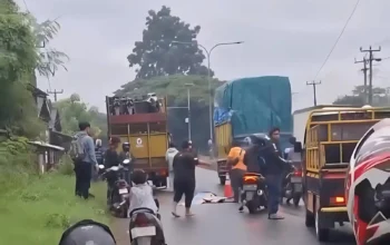 Kecelakaan Lalu-lintas: Pemotor Terlindas di Purwasari Karawang