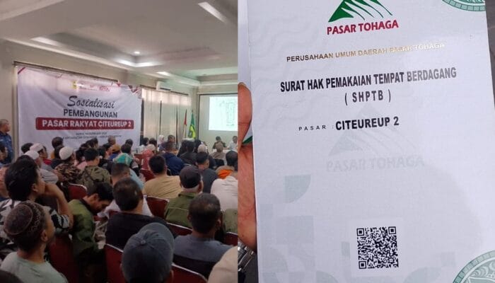 Kontrak SHPTB Sah Sampai 2032 Ditabrak, Pedagang Pasar Citeureup 2 Tolak Digusur Berkedok Revitalisasi dari PD Pasar Tohaga