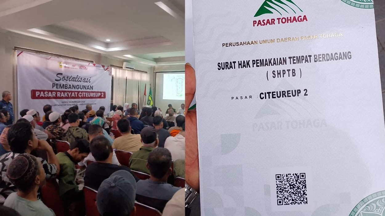 Pedagang Pasar Citeureup 2 Tolak Digusur Berkedok Revitalisasi