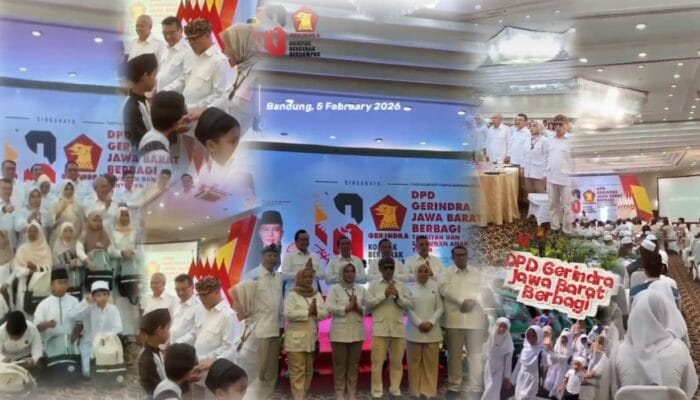 Rayakan HUT ke-18, DPD Gerindra Jabar Gelar Santunan Anak Yatim dan Doa Bersama