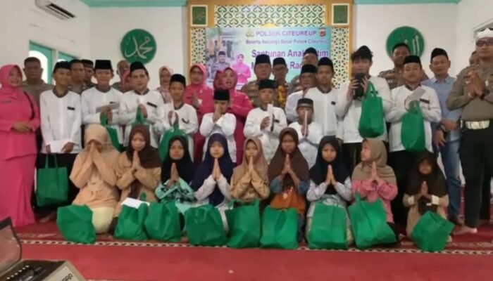 Sambut Ramadhan 1447 H, Polsek Citeureup Santuni 30 Anak Yatim dan Gelar Doa Bersama