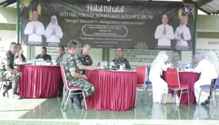 Gemuruh Takbir di Barisan Loreng: Sketsa Silaturahmi dari Jantung Makodim 0607 Kota Sukabumi