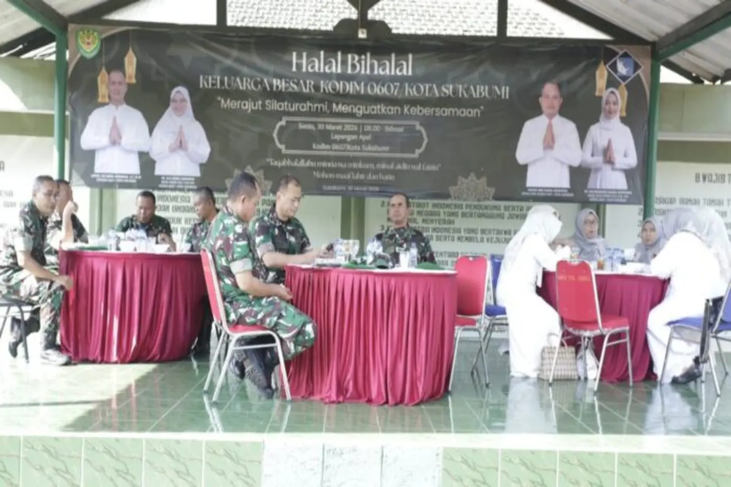 Gemuruh Takbir di Barisan Loreng: Sketsa Silaturahmi dari Jantung Makodim 0607 Kota Sukabumi