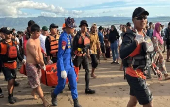 Liburan Berujung Duka, Dua Remaja Terseret Arus di Pantai Karangnaya Palabuhanratu Satu Meninggal Dunia