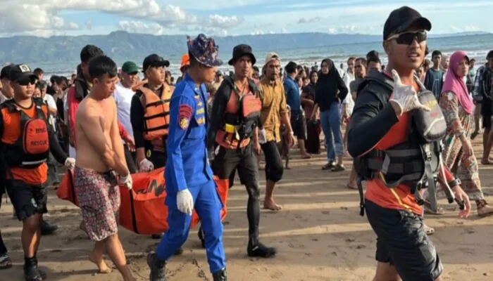 Liburan Berujung Duka, Dua Remaja Terseret Arus di Pantai Karangnaya Palabuhanratu Satu Meninggal Dunia