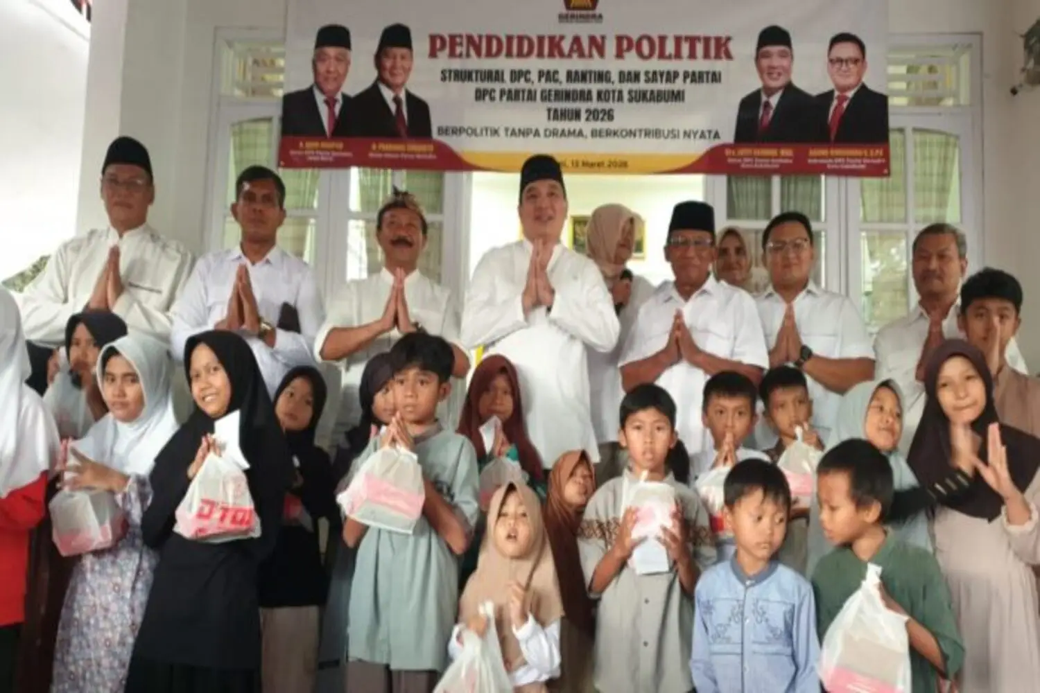 Membasuh Luka, Mengetuk Pintu Langit: Kala Gerindra Kota Sukabumi Memeluk Yatim di Bulan Suci Ramadhan 1447 Hijriah