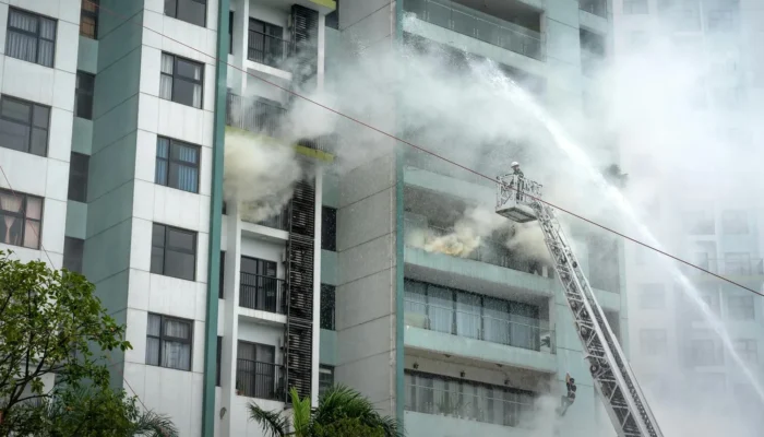 Api Mengamuk di Apartemen Mediterania Jakarta Barat