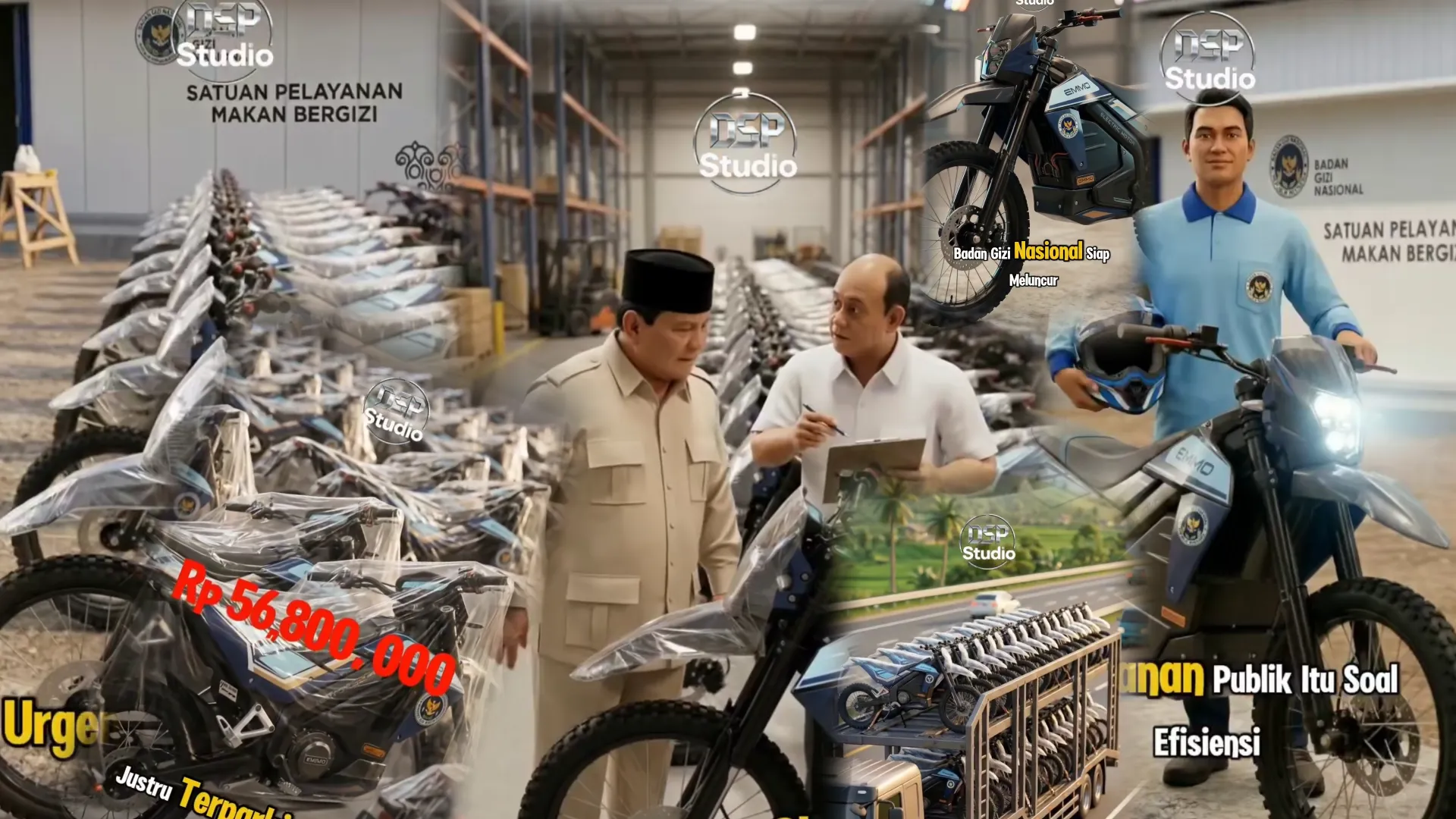 Badan Gizi Nasional Siapkan 70.000 Motor Listrik Rp56 Juta Per Unit Tuk MBG, Netizen: Gaji Guru Honorer Saja Masih Seret!