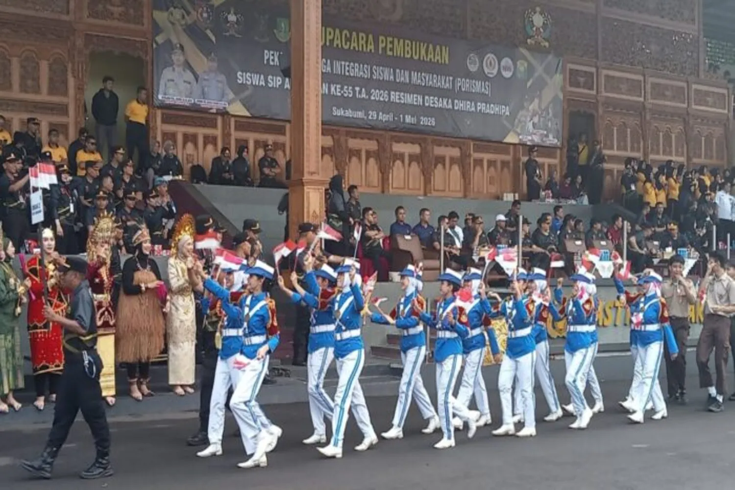 Gelorakan Semangat 'Indonesia Emas', Setukpa Lemdiklat Polri Gelar Porismas 2026 di Sukabumi