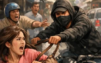 Jambret Nekat di Karawang Berujung Dihajar Warga