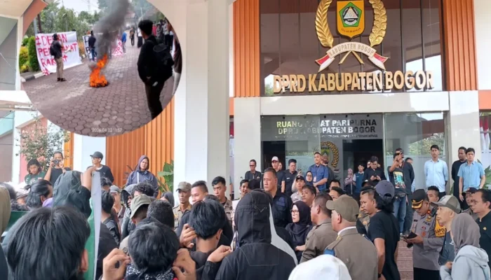 Mahasiswa Bogor Geruduk Kantor DPRD Kabupaten Bogor, Tuntut Transparansi Anggaran 20 Miliar