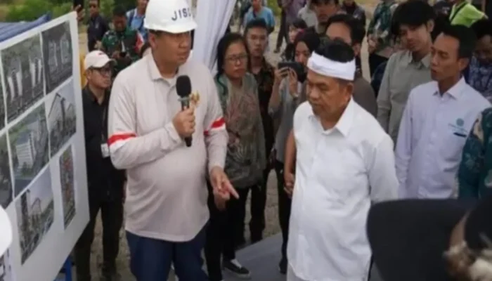 Menteri PKP dan Gubernur Jabar KDM Tinjau Lahan Rencana Pembangunan Apartemen Subsidi Bagi Buruh di Kawasan PT MOS