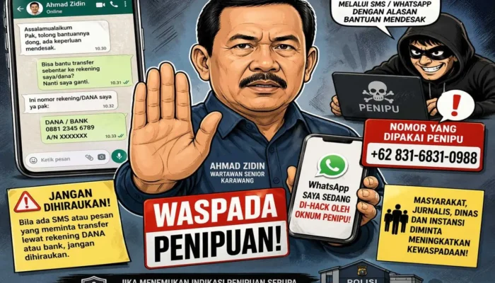 Waspada Pesan Minta Uang, Akun Wartawan Ini Sedang Diretas