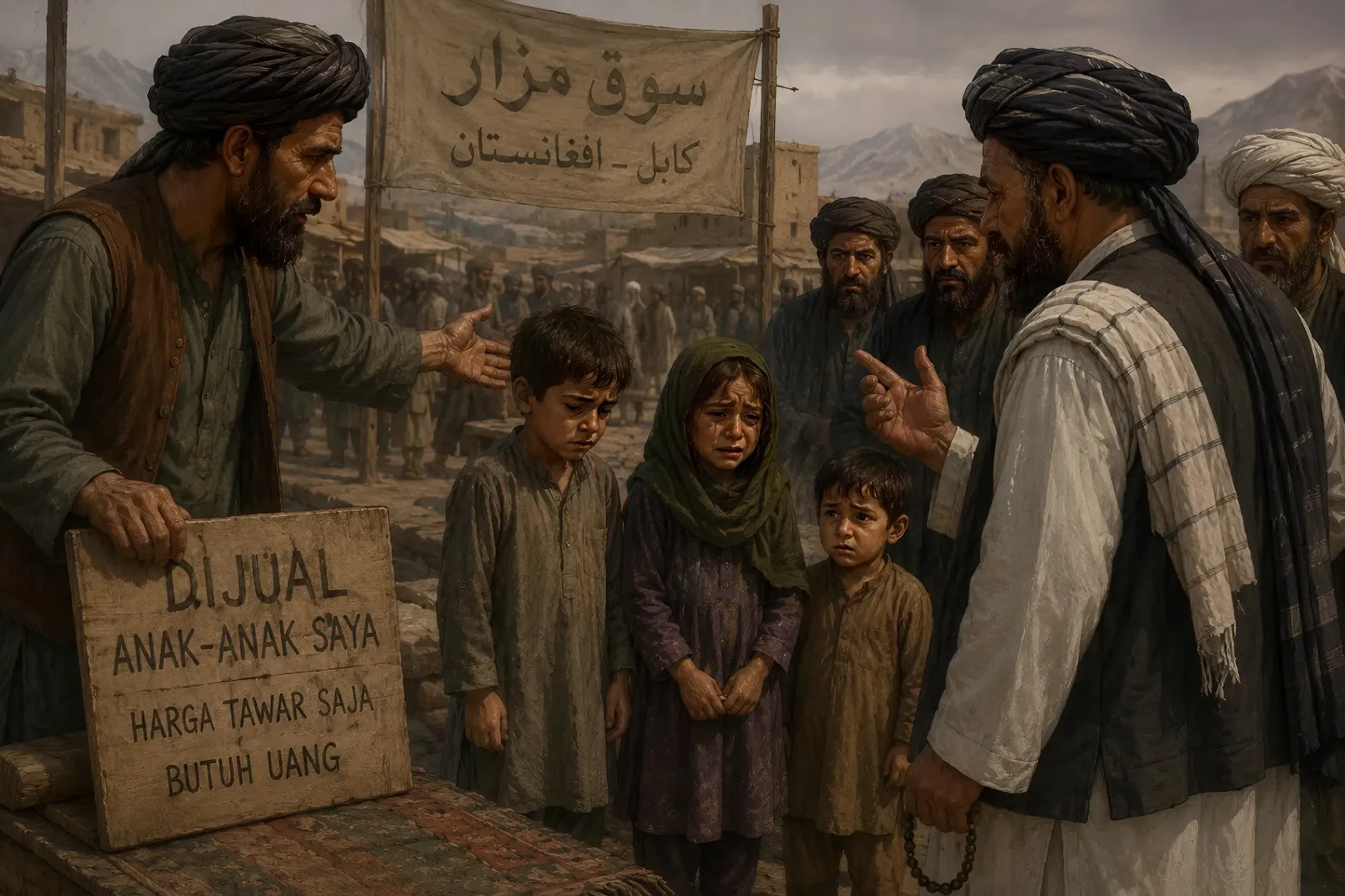 Anak-Anak di Afghanistan Jadi Korban Krisis