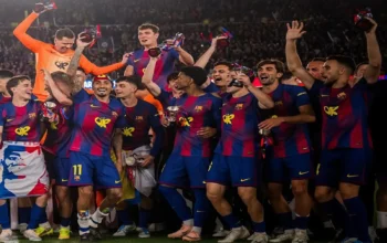 Barcelona Kunci Gelar Usai Bantai Madrid