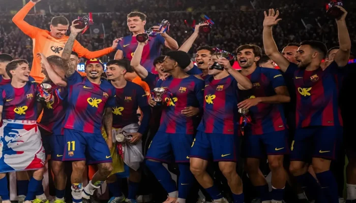 Barcelona Kunci Gelar Usai Bantai Madrid