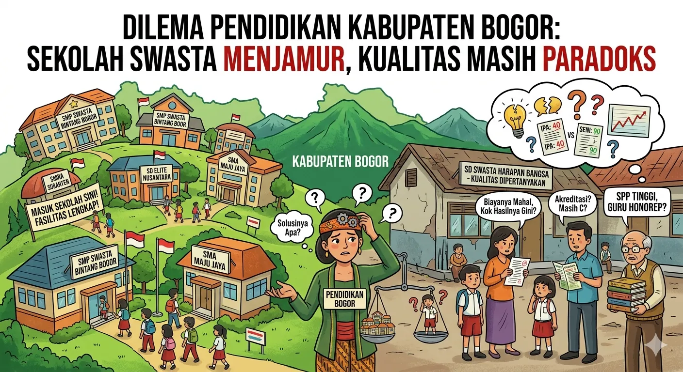 Dilema Pendidikan di Kabupaten Bogor; Sekolah Swasta Menjamur, Kualitas Masih Paradoks 1 Dilema Pendidikan di Kabupaten Bogor; Sekolah Swasta Menjamur, Kualitas Masih Paradoks