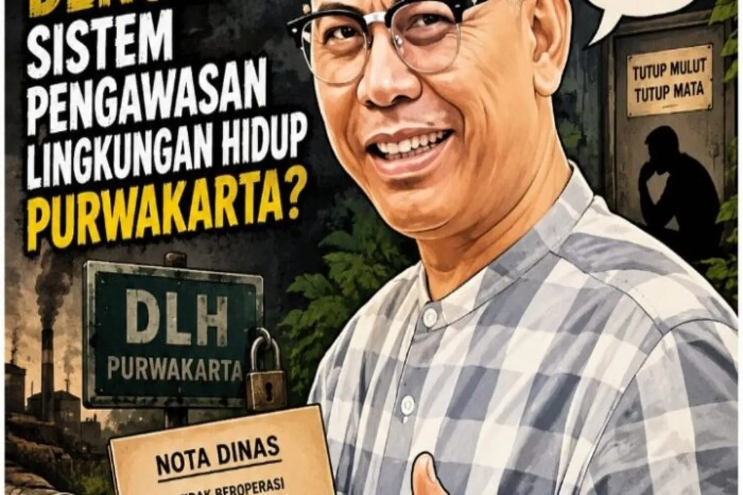 Dinas Lingkungan Hidup Membisu, Nota Dinas Makin Menimbulkan Tanda Tanya ? Ada Apa dengan Sist3m Pengawaan Lingkungam Hidup Purwakarta