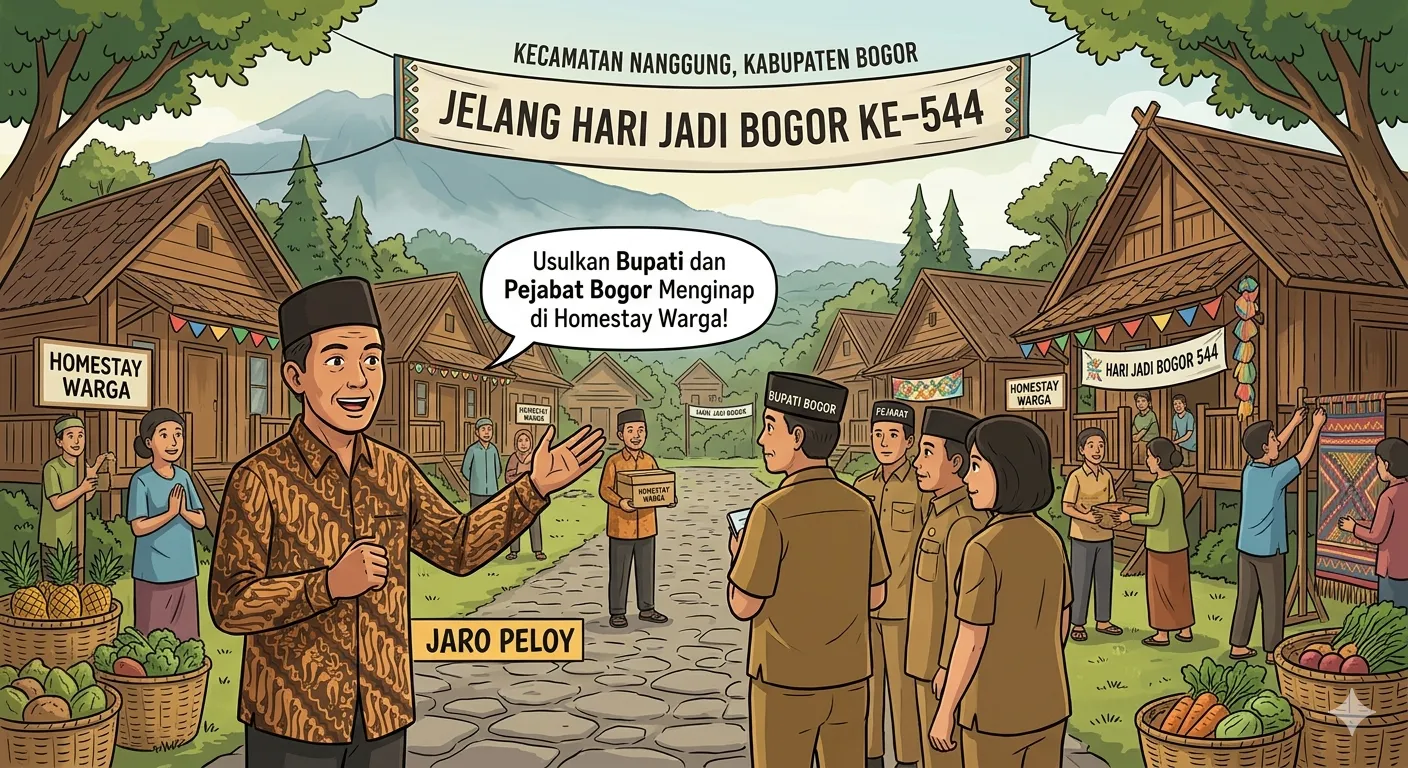 Jelang HJB ke-544 di Kecamatan Nanggung, Jaro Peloy Usulkan Bupati dan Pejabat Bogor Menginap di Homestay Milik Warga