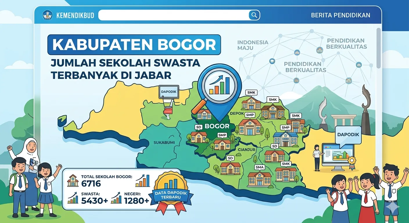 Kabupaten Bogor Kantongi Jumlah Sekolah Swasta Terbanyak di Jawa Barat
