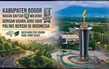 Kabupaten Bogor Masuk Daftar 10 Wilayah dengan Udara Sore Hari Paling Bersih di Indonesia