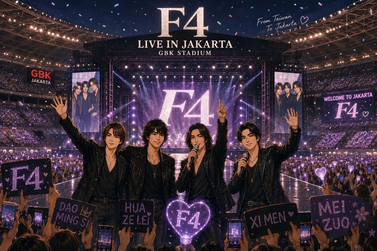 Konser F4 Jakarta Penantian Panjang 2 Dekade Lebih