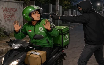 Kurir Paket di Kota Bandung Ditodong, Motor Dibawa Kabur