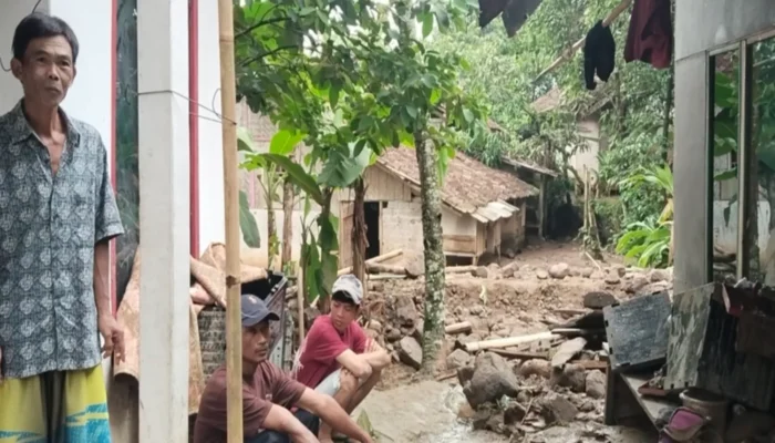 Longsor Terjang Kabupaten Cianjur, 4 Rumah Hancur