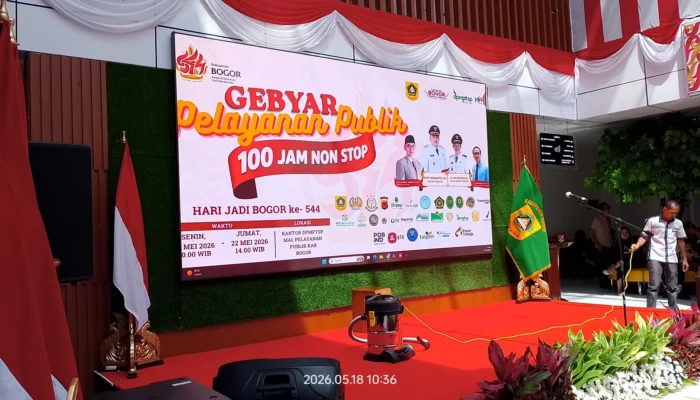 Menjelang Hari Jadi Bogor (HJB) ke-544, DPMPTSP Gelar Gebyar Pelayanan Publik 100 Jam Nonstop