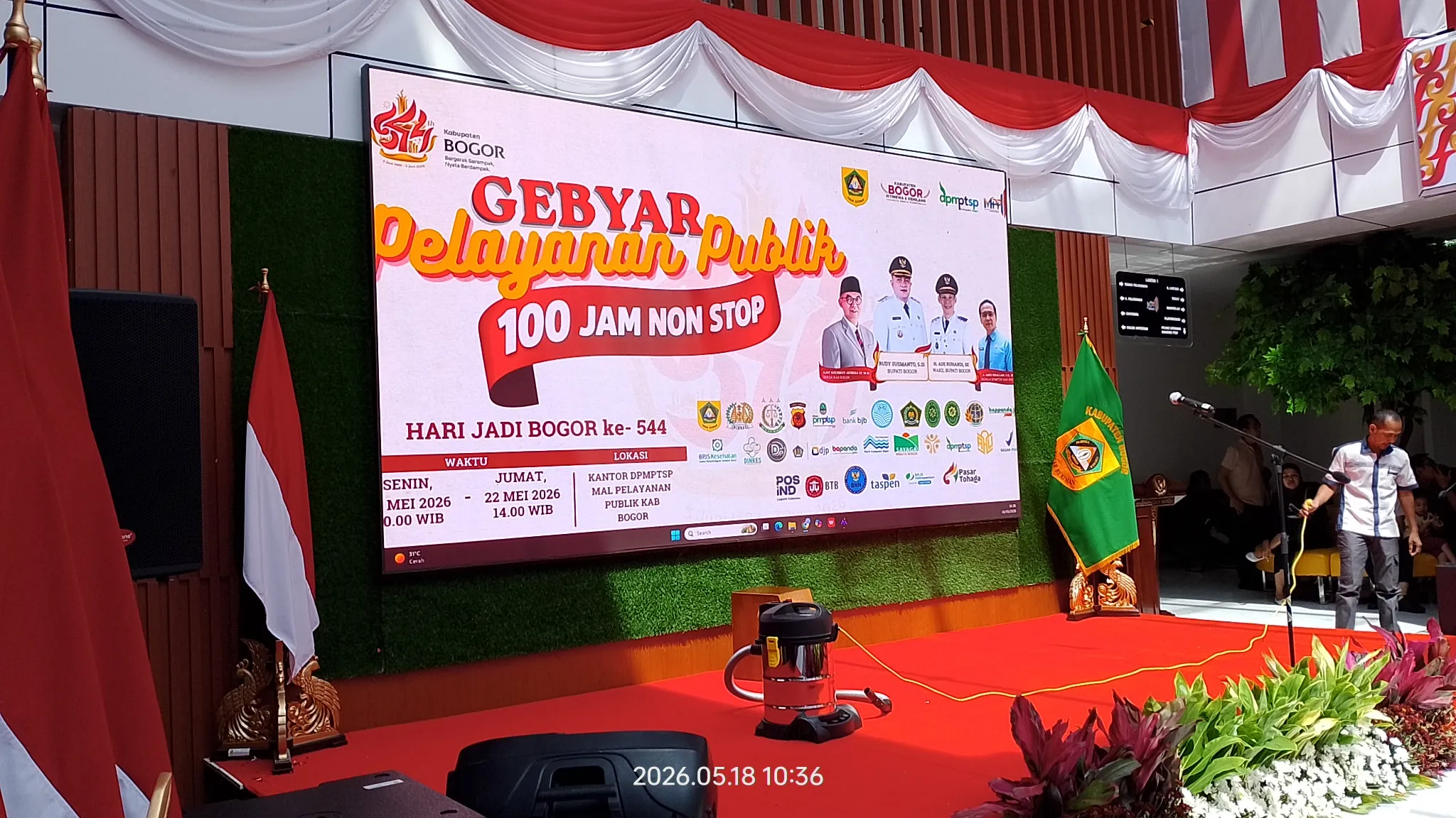 Menjelang Hari Jadi Bogor (HJB) ke-544, DPMPTSP Gelar Gebyar Pelayanan Publik 100 Jam Nonstop