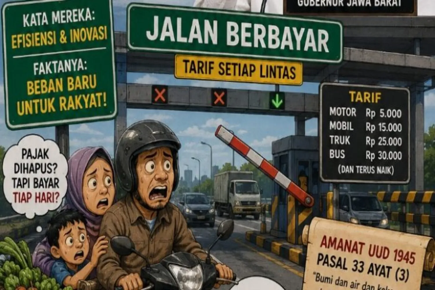 Negara Wajib Menyediakan Akses Publik Bukan Menjadikan Jalan Raya Sebagai Mesin Pungutan