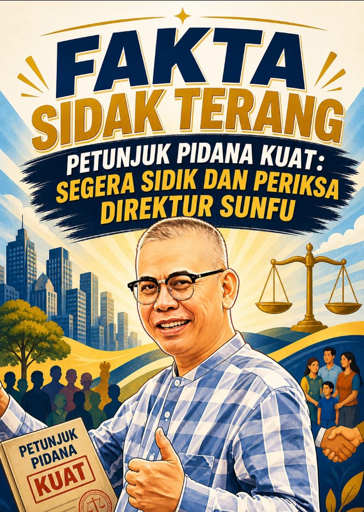 Fakta Sidak Terang, Petunjuk Pidana Kuat ; Segera Sidik dan Periksa Direktur PT Sunfu