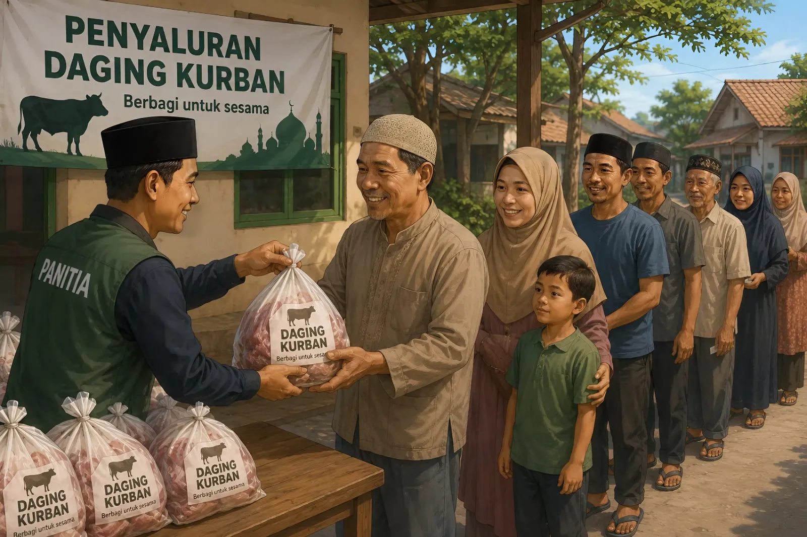 Siapa yang Berhak Dapat Daging Kurban?