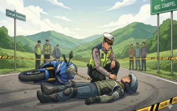 Teriak “Kena Benang”, Pria di Karawang Tewas Bersimbah Darah