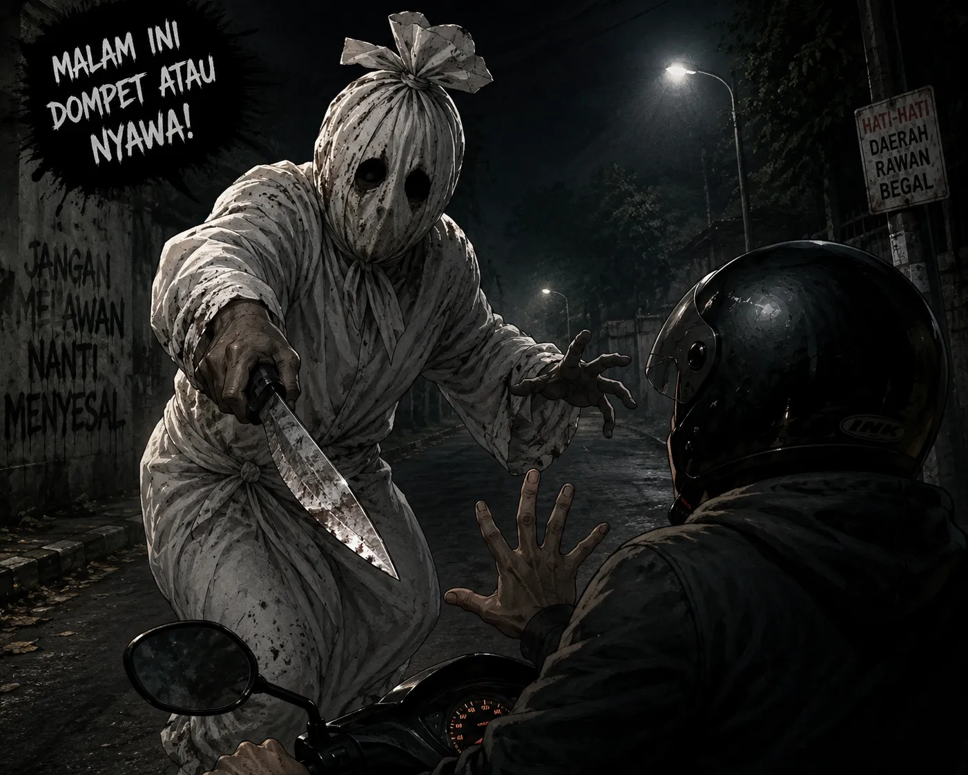 Viral! Begal Berkedok Pocong di Padalarang Bandung Barat 1 Viral! Begal Berkedok Pocong di Padalarang Bandung Barat
