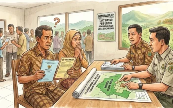 Warga Desa Sukawangi Bogor Dilema; Harus Taat Bayar SPPT PBB, Namun Status Tanah Masih Diakui Kawasan Hutan oleh Kemenhut