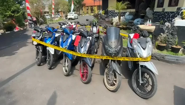 2 Spesialis Curanmor Cianjur Ditangkap, 23 Motor Curian Disita