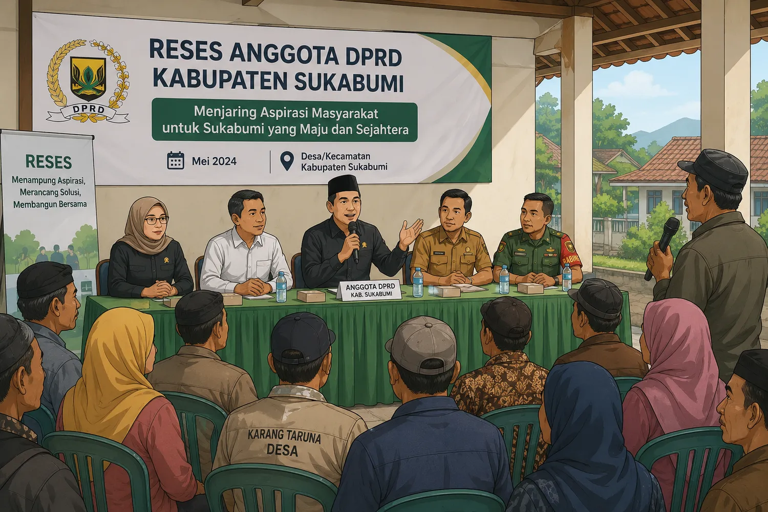 49 Anggota DPRD Kabupaten Sukabumi Turun ke Desa